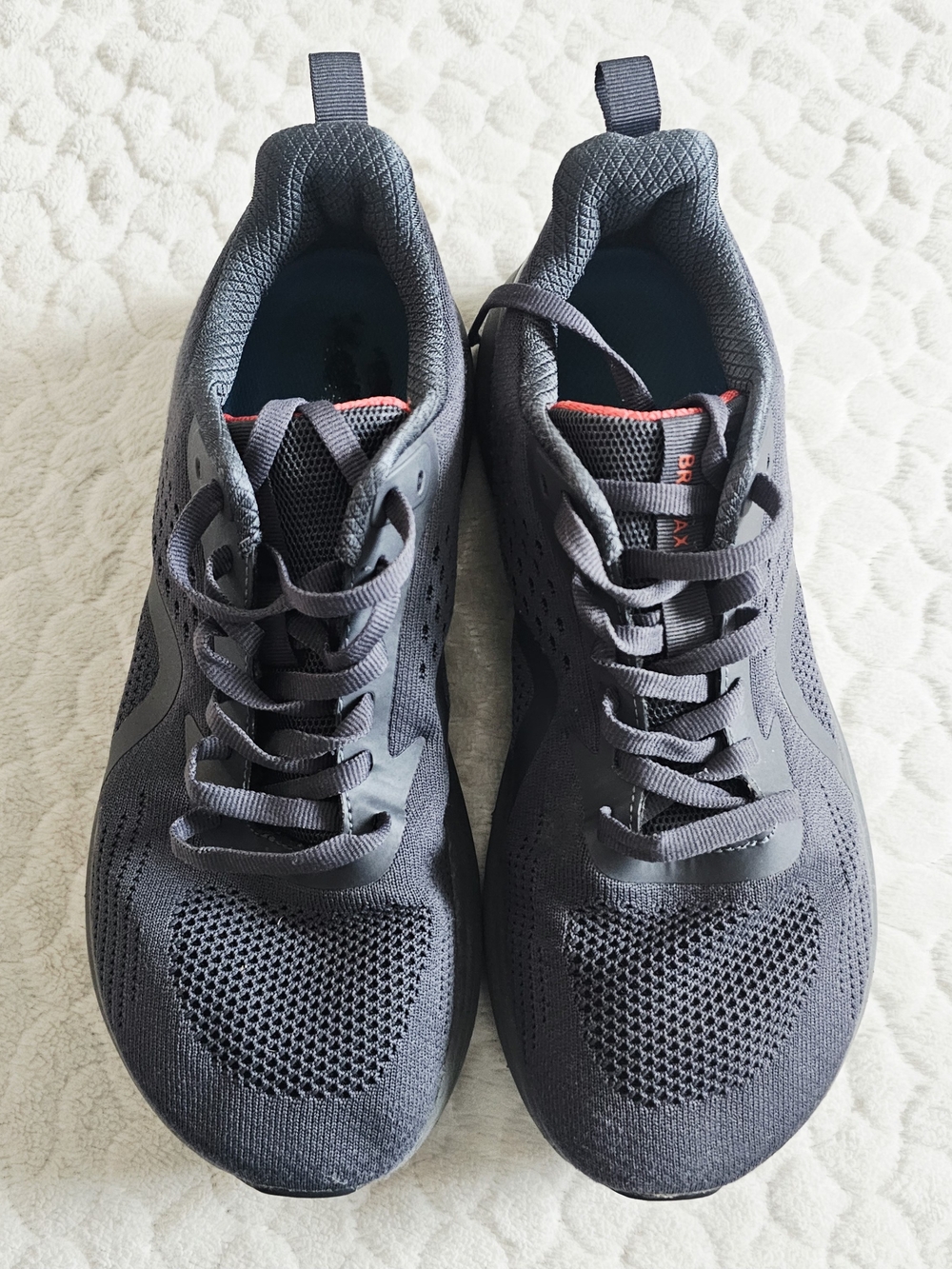 Bronax Men's Breathable Black Athletic Sneakers 12 Wide Toe Box